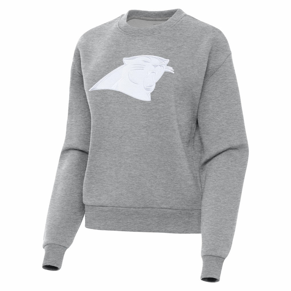 Carolina Panthers Antigua Women's Victory Pullover Sweatshirt - Heather Gray online