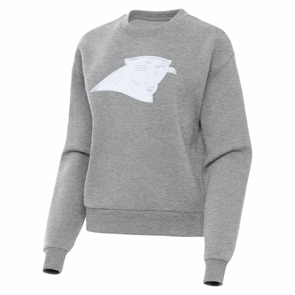 Carolina Panthers Antigua Women's Victory Pullover Sweatshirt - Heather Gray online