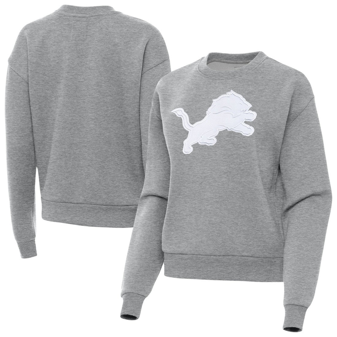 Detroit Lions Antigua Women's Victory Pullover Sweatshirt - Heather Gray sale