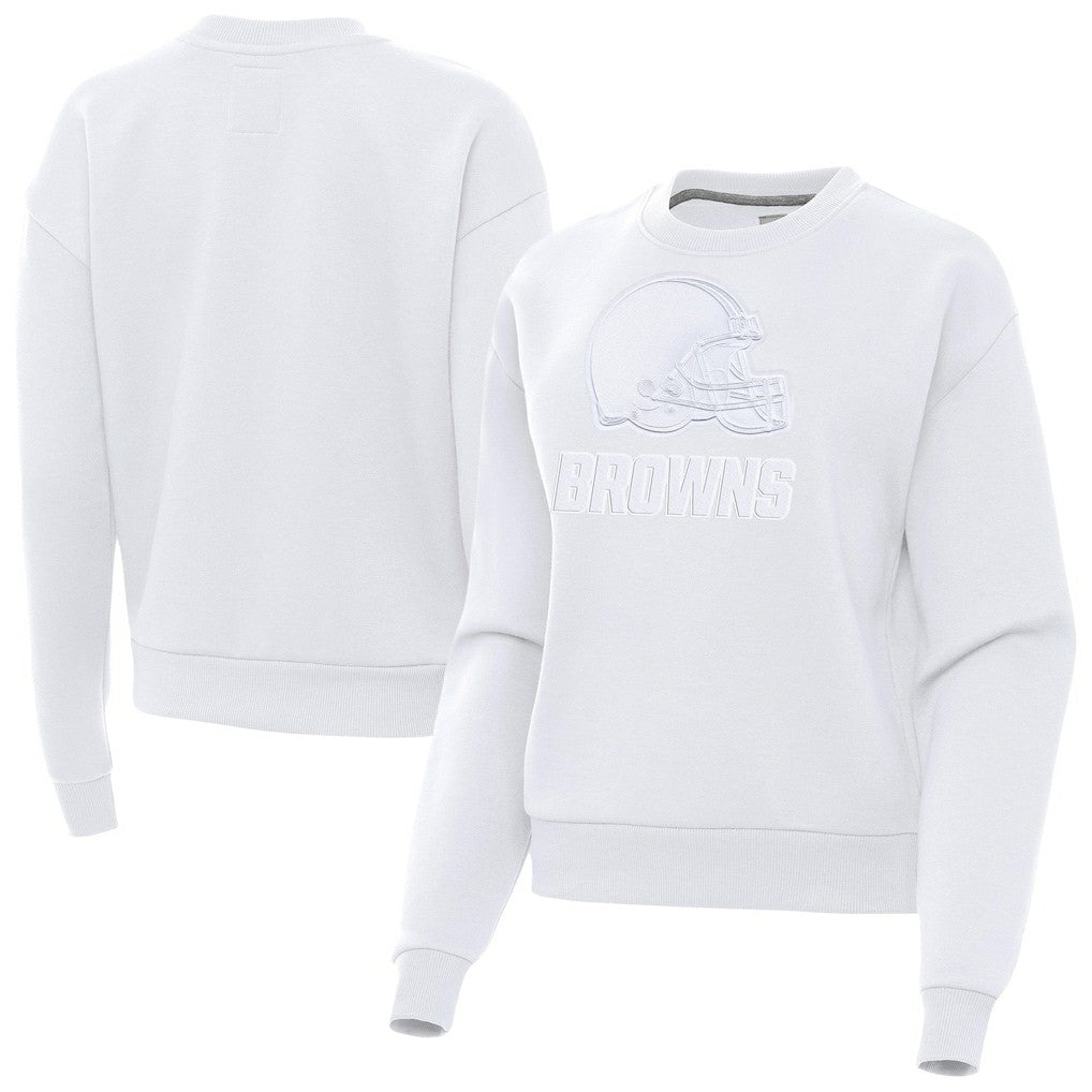 Cleveland Browns Antigua Women's Victory Pullover Sweatshirt - White outlet