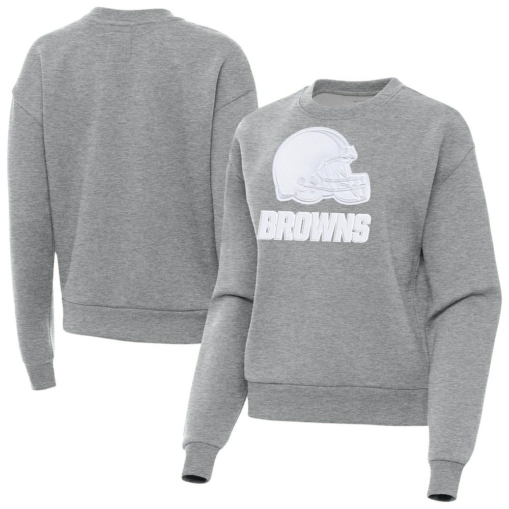 Cleveland Browns Antigua Women's Victory Pullover Sweatshirt - Heather Gray on sale
