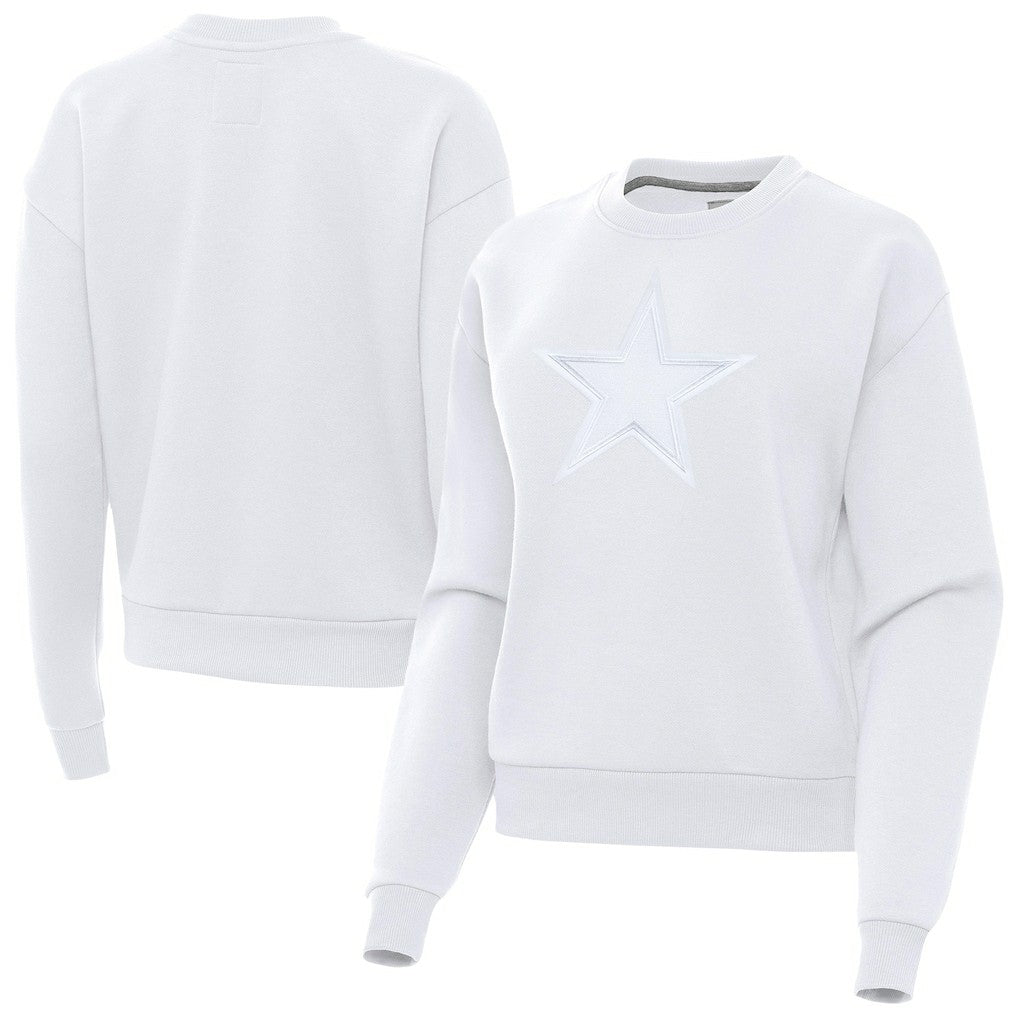 Dallas Cowboys Antigua Women's Victory Pullover Sweatshirt - White outlet