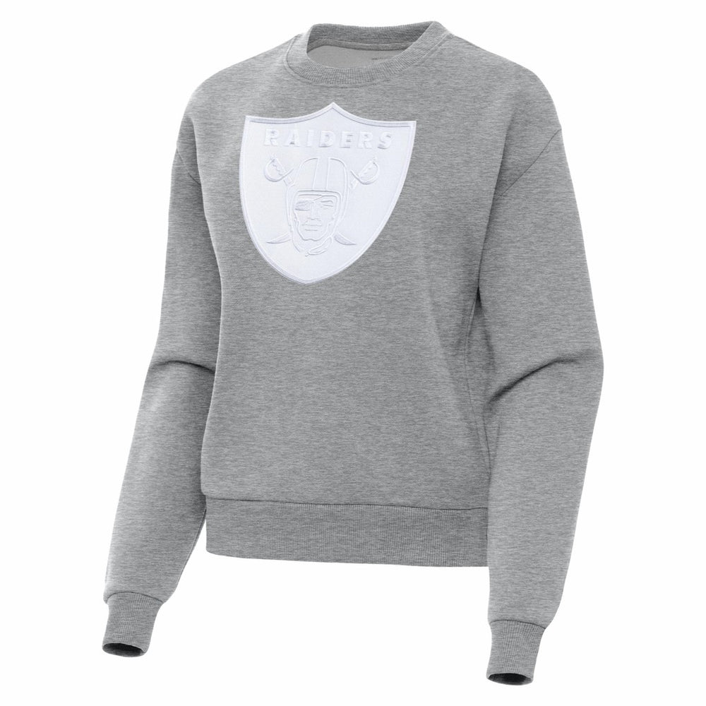 Las Vegas Raiders Antigua Women's Victory Pullover Sweatshirt - Heather Gray for sale