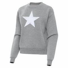 Dallas Cowboys Antigua Women's Victory Pullover Sweatshirt - Heather Gray on sale