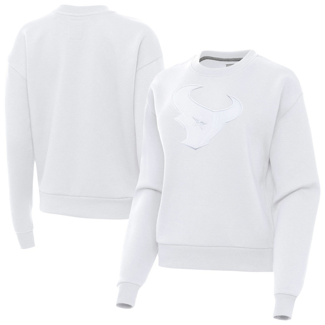 Houston Texans Antigua Women's Victory Pullover Sweatshirt - White online