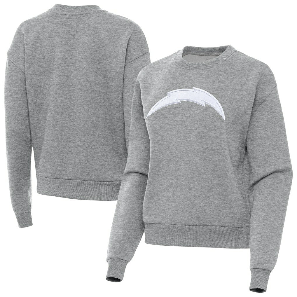 Los Angeles Chargers Antigua Women's Victory Pullover Sweatshirt - Heather Gray online