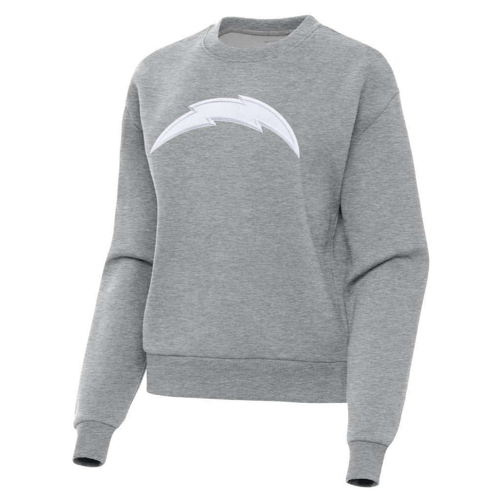 Los Angeles Chargers Antigua Women's Victory Pullover Sweatshirt - Heather Gray online