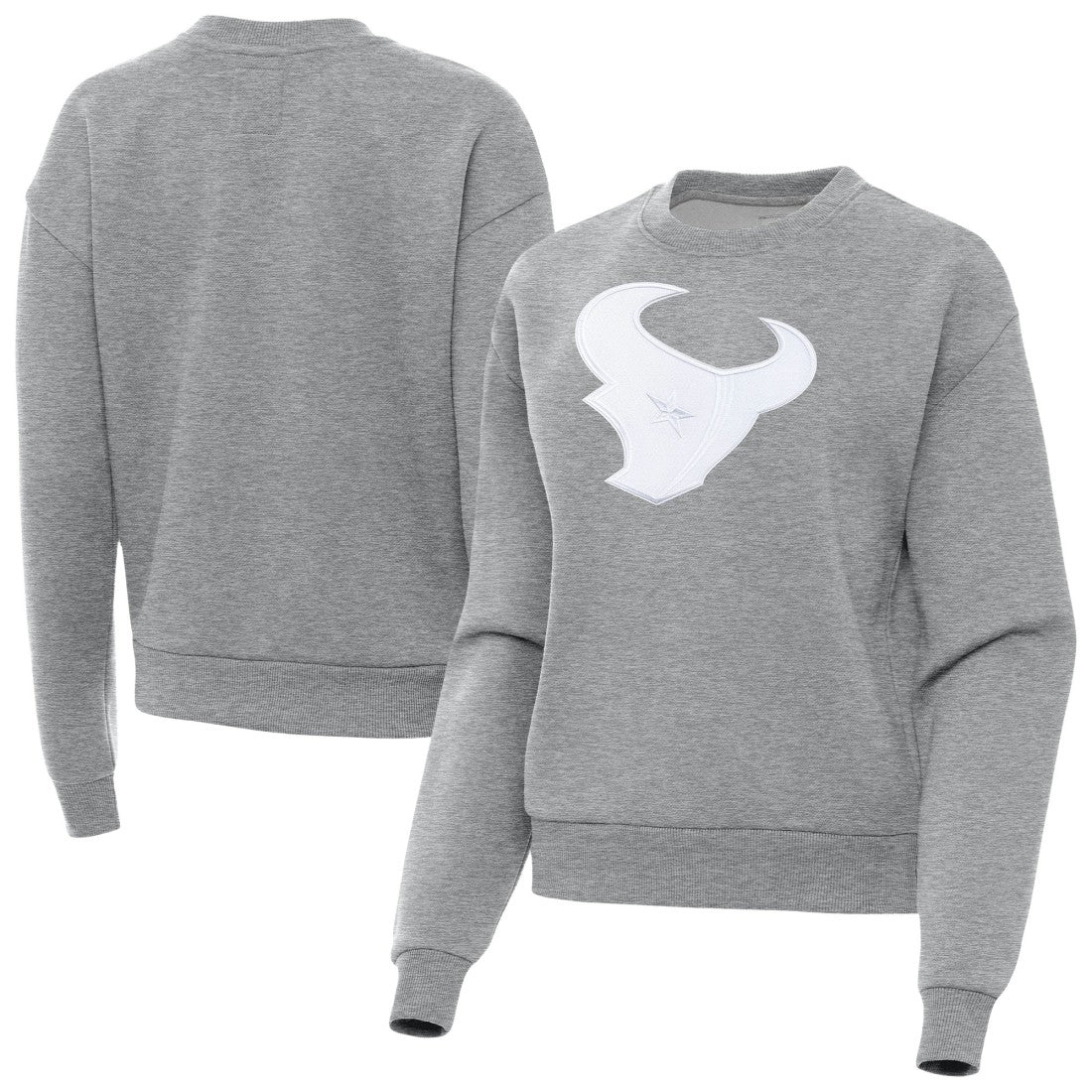 Houston Texans Antigua Women's Victory Pullover Sweatshirt - Heather Gray on sale