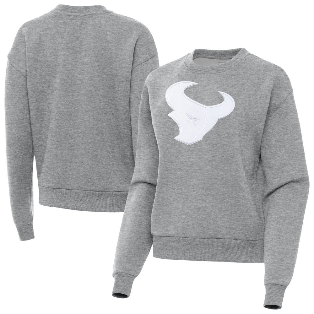 Houston Texans Antigua Women's Victory Pullover Sweatshirt - Heather Gray on sale