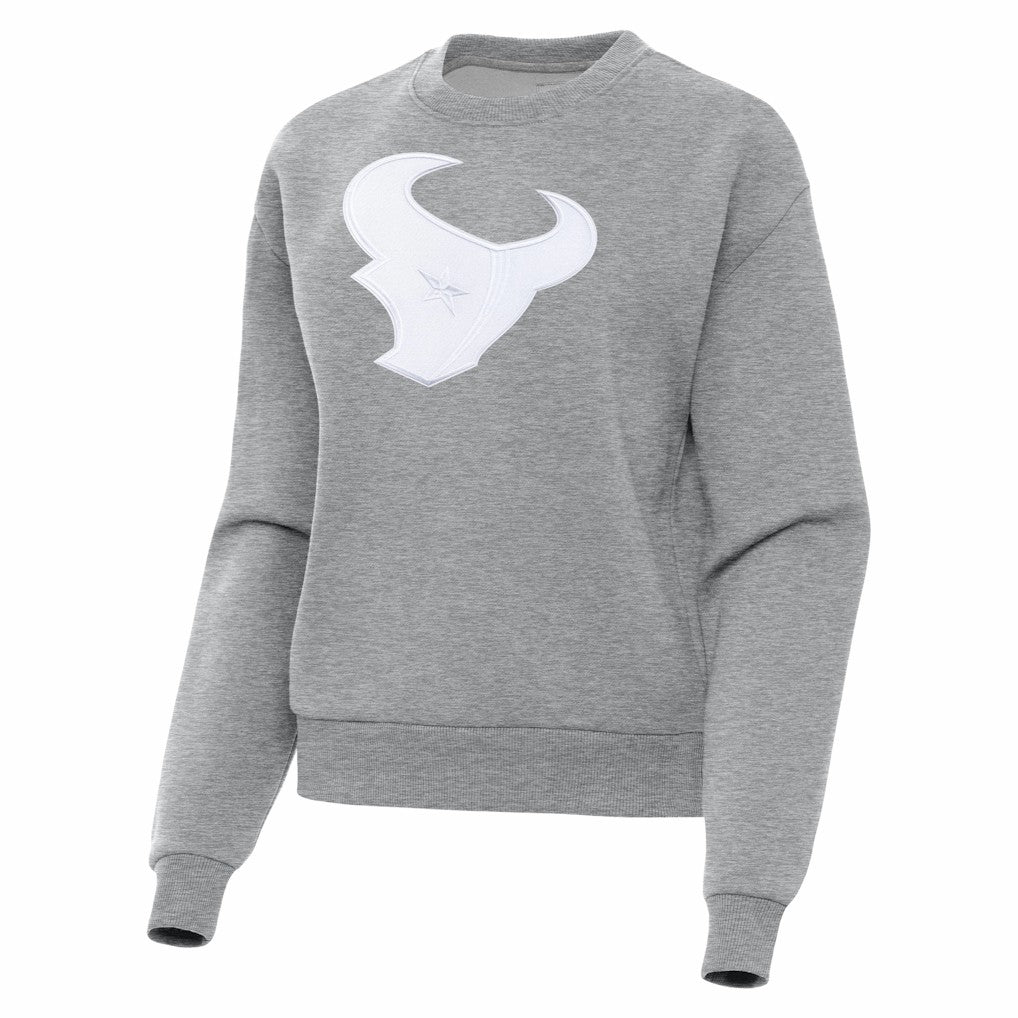 Houston Texans Antigua Women's Victory Pullover Sweatshirt - Heather Gray on sale