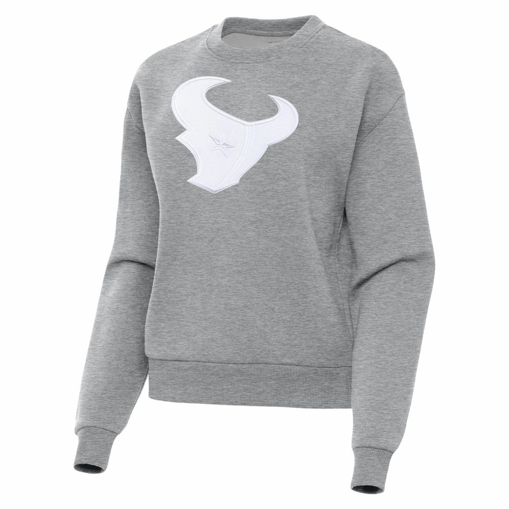 Houston Texans Antigua Women's Victory Pullover Sweatshirt - Heather Gray on sale