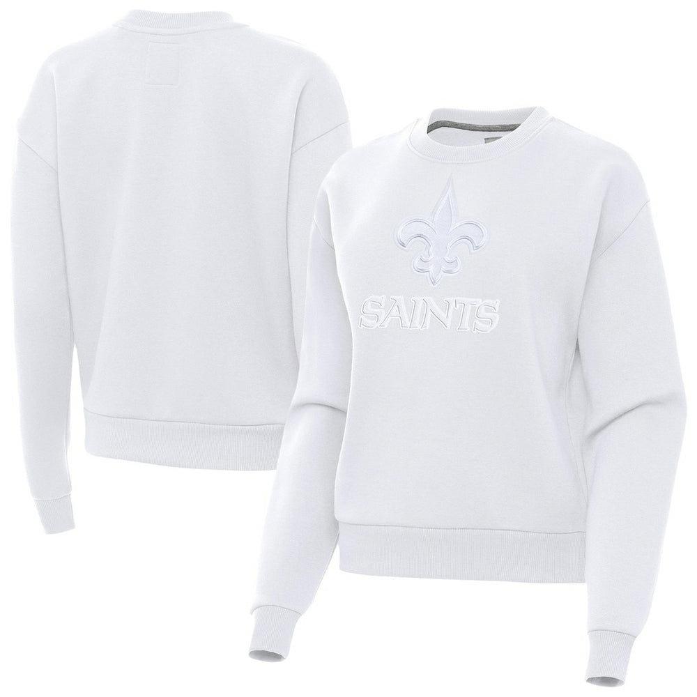 New Orleans Saints Antigua Women's Victory Pullover Sweatshirt - White for sale