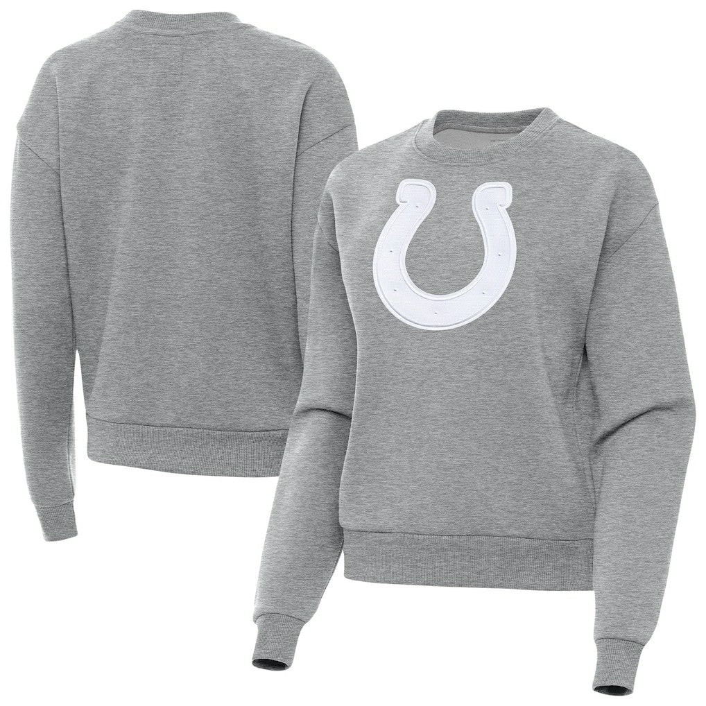 Indianapolis Colts Antigua Women's Victory Pullover Sweatshirt - Heather Gray on sale