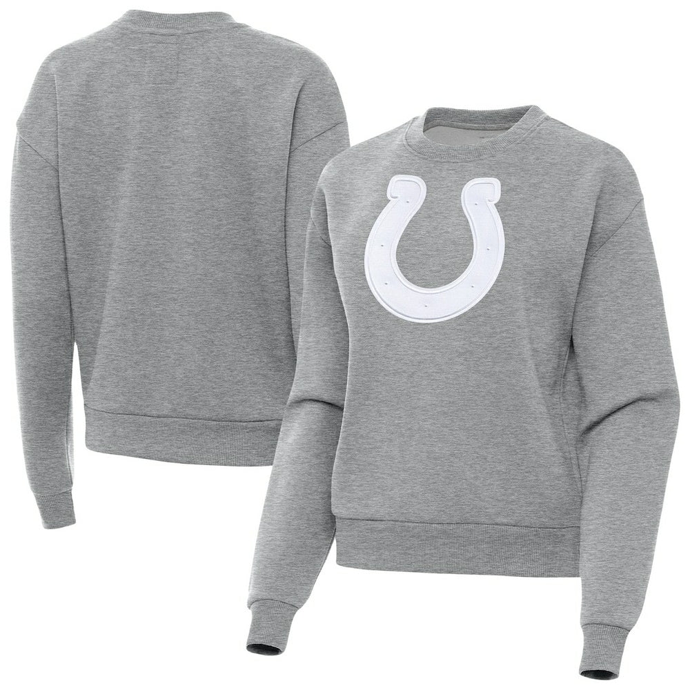 Indianapolis Colts Antigua Women's Victory Pullover Sweatshirt - Heather Gray on sale