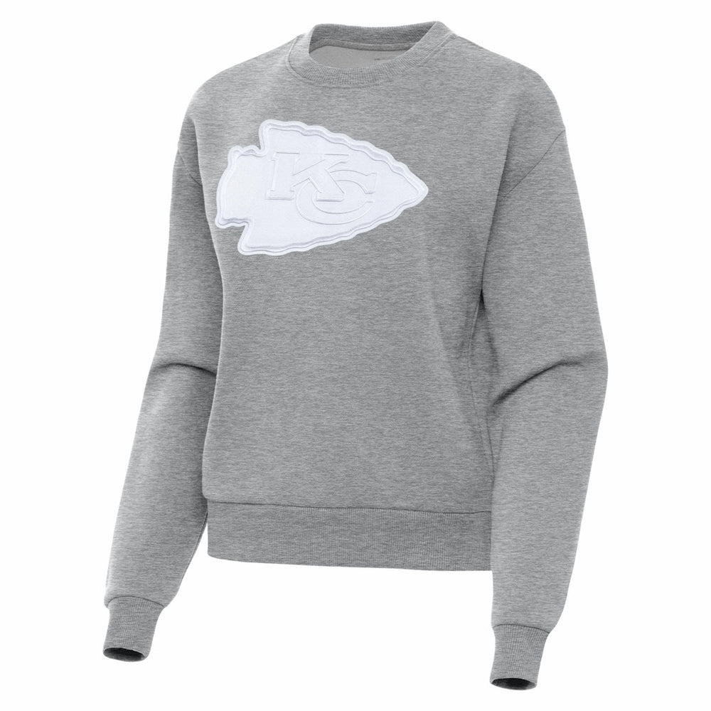 Kansas City Chiefs Antigua Women's Victory Pullover Sweatshirt - Heather Gray on sale