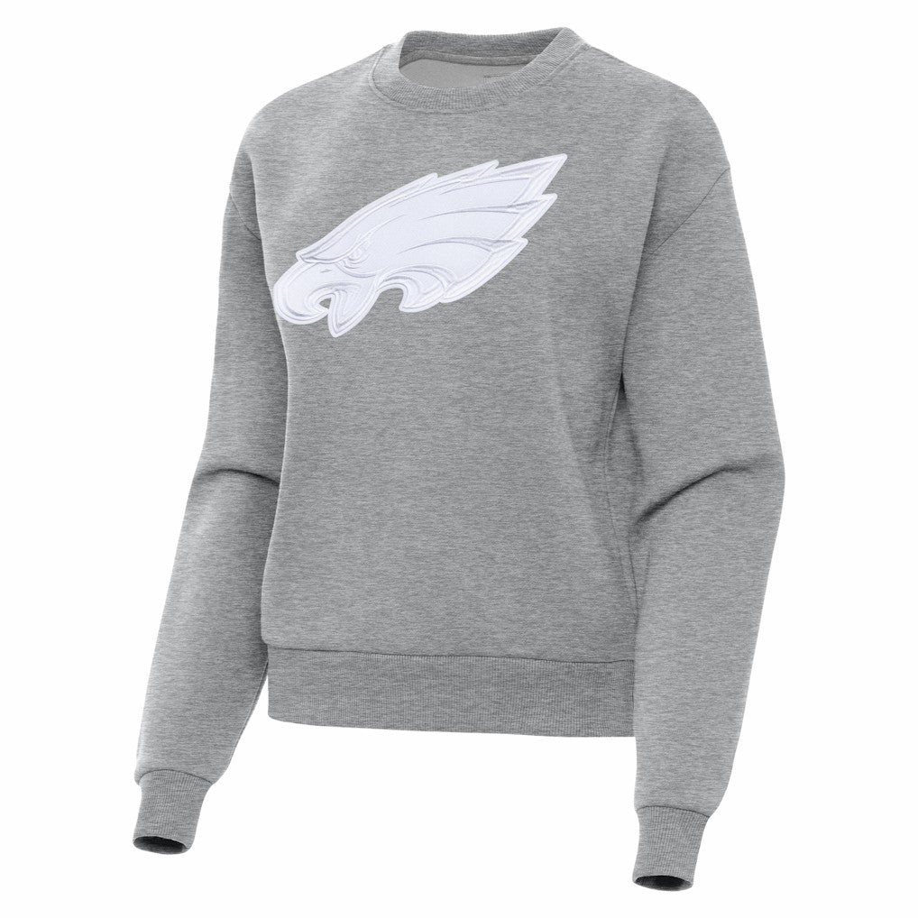 Philadelphia Eagles Antigua Women's Victory Pullover Sweatshirt - Heather Gray on sale