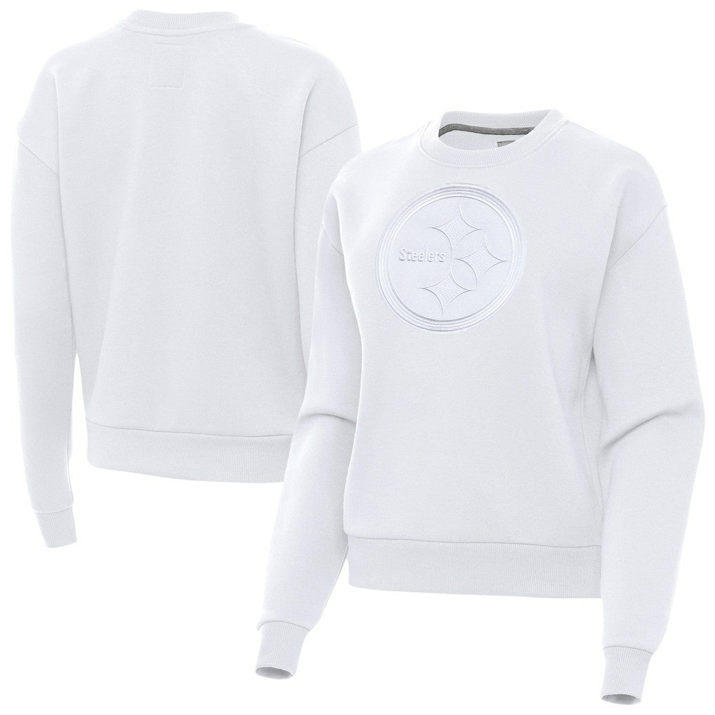 Pittsburgh Steelers Antigua Women's Victory Pullover Sweatshirt - White online