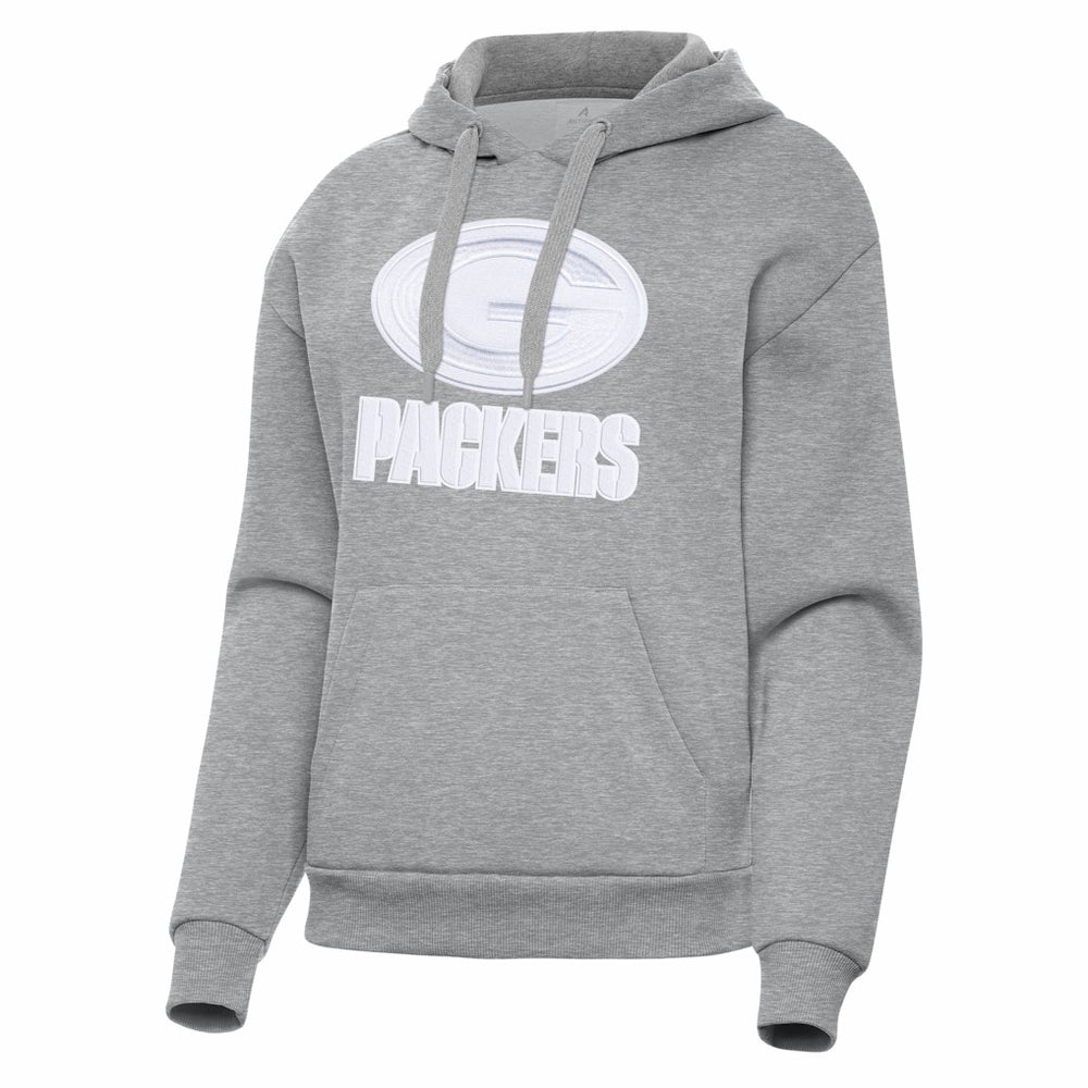 Green Bay Packers Antigua Women's Victory Pullover Hoodie - Heather Gray online