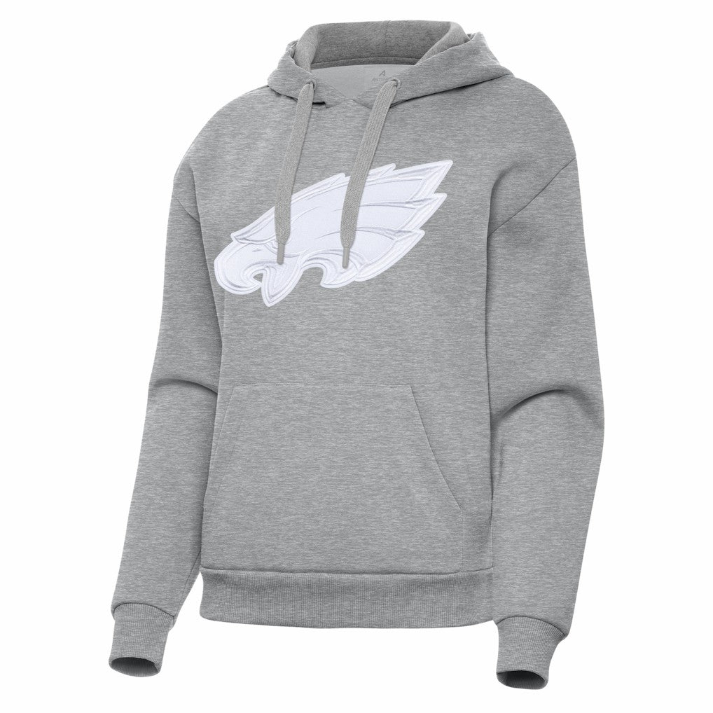 Philadelphia Eagles Antigua Women's Victory Pullover Hoodie - Heather Gray on sale