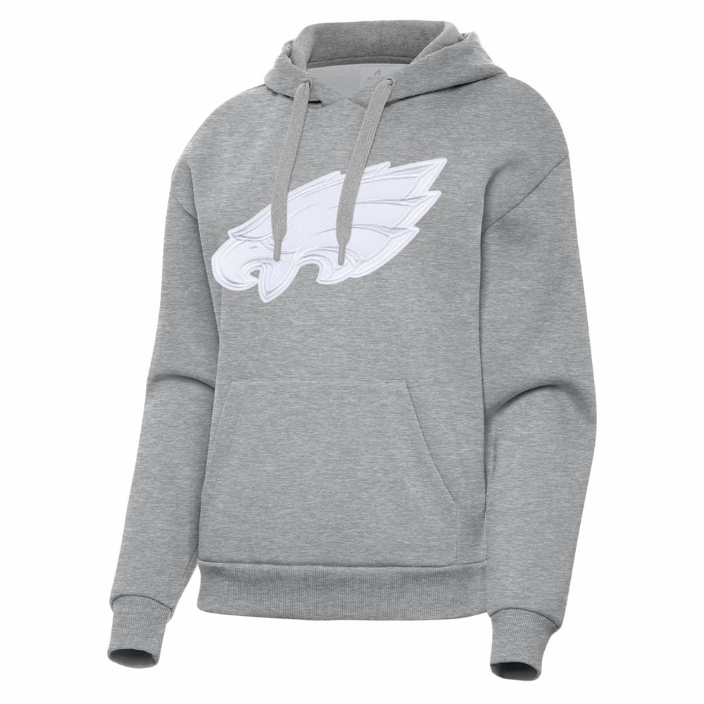 Philadelphia Eagles Antigua Women's Victory Pullover Hoodie - Heather Gray on sale