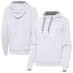 Pittsburgh Steelers Antigua Women's Victory Pullover Hoodie - White sale