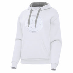 Pittsburgh Steelers Antigua Women's Victory Pullover Hoodie - White sale