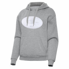 San Francisco 49ers Antigua Women's Victory Pullover Hoodie - Heather Gray discount