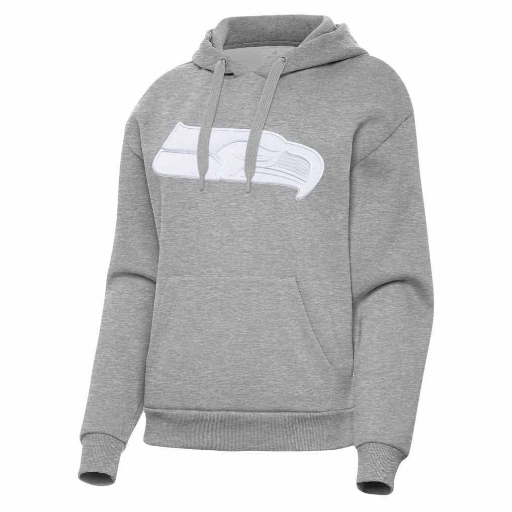 Seattle Seahawks Antigua Women's Victory Pullover Hoodie - Heather Gray discount