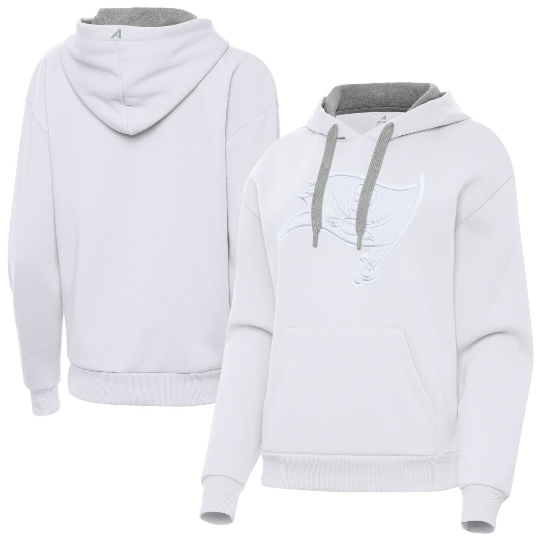 Tampa Bay Buccaneers Antigua Women's Victory Pullover Hoodie - White sale