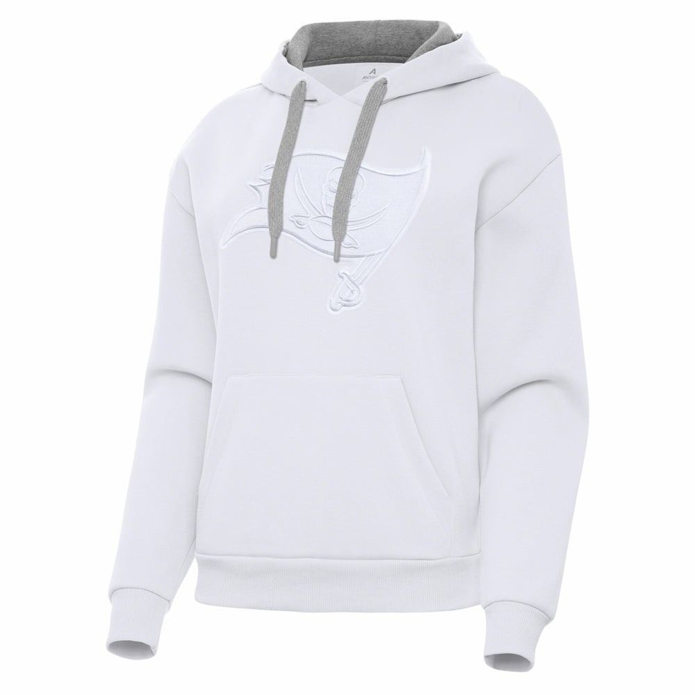 Tampa Bay Buccaneers Antigua Women's Victory Pullover Hoodie - White sale