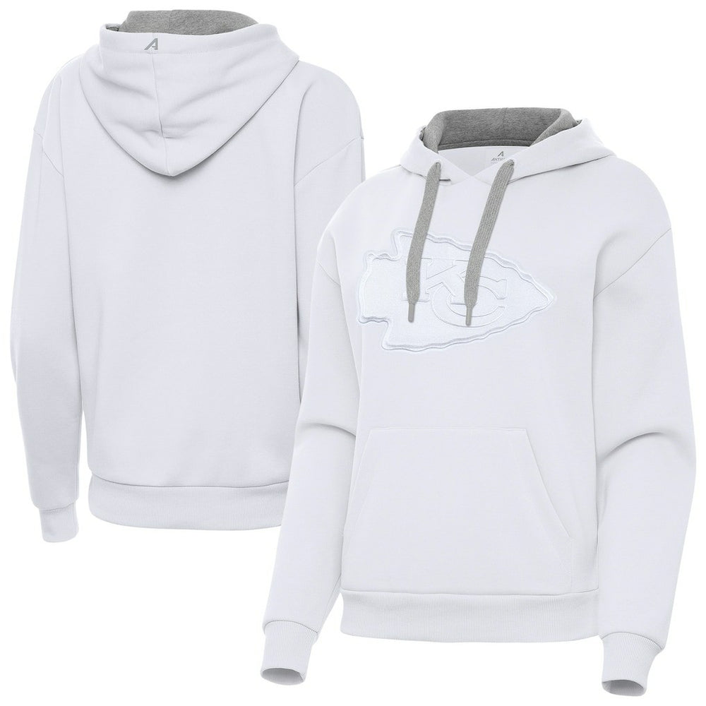 Kansas City Chiefs Antigua Women's Victory Pullover Hoodie - White on sale