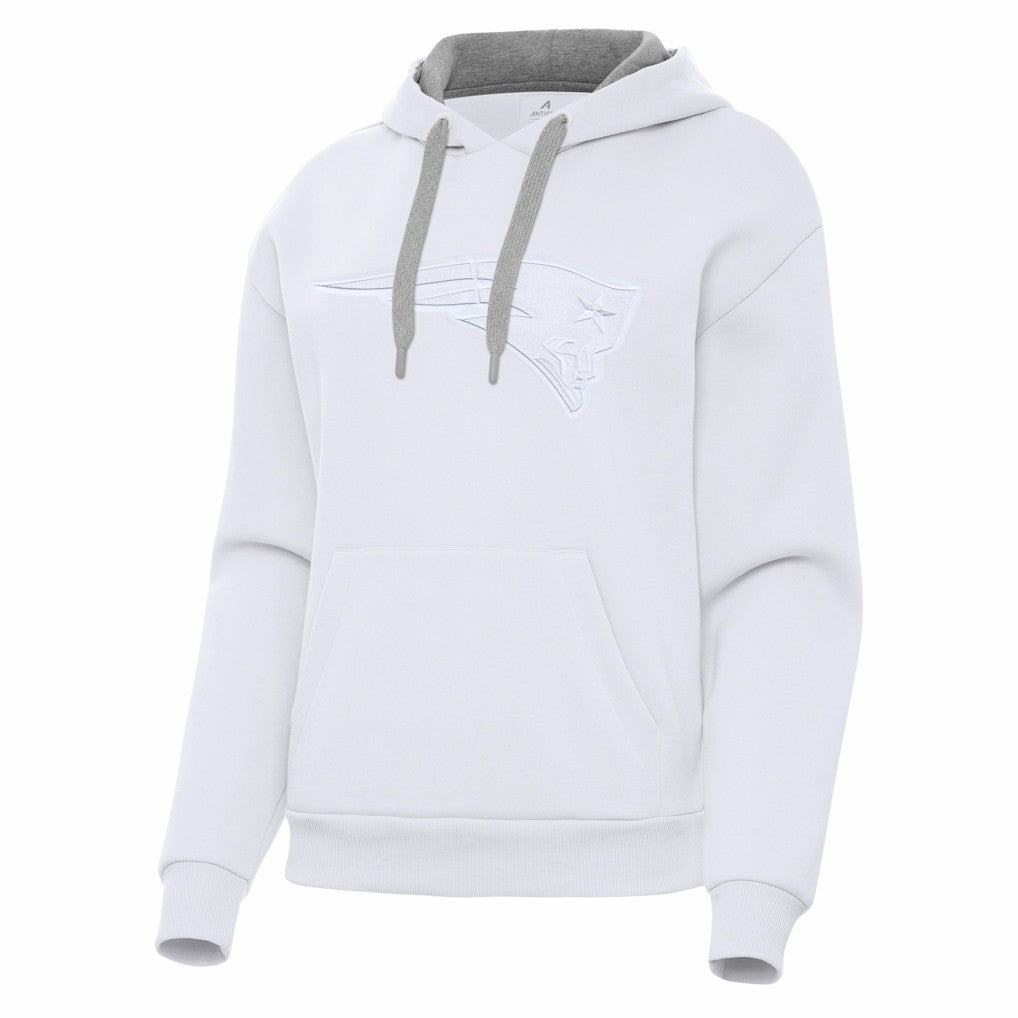 New England Patriots Antigua Women's Victory Pullover Hoodie - White outlet