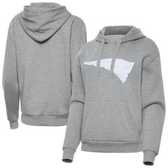 New England Patriots Antigua Women's Victory Pullover Hoodie - Heather Gray sale