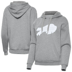 Buffalo Bills Antigua Women's Victory Pullover Hoodie - Heather Gray for sale