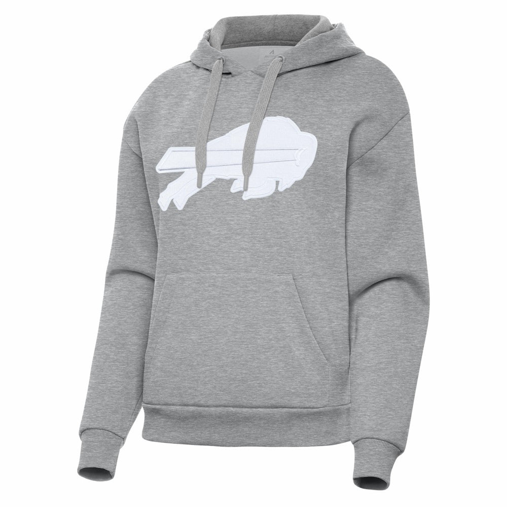 Buffalo Bills Antigua Women's Victory Pullover Hoodie - Heather Gray for sale