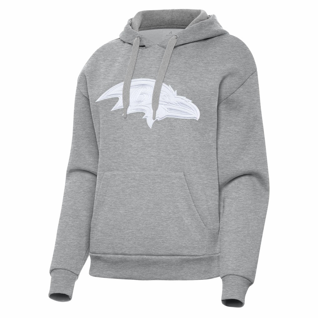 Baltimore Ravens Antigua Women's Victory Pullover Hoodie - Heather Gray sale