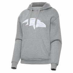 Baltimore Ravens Antigua Women's Victory Pullover Hoodie - Heather Gray sale
