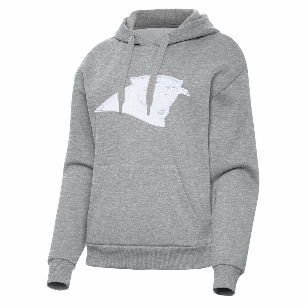 Carolina Panthers Antigua Women's Victory Pullover Hoodie - Heather Gray online