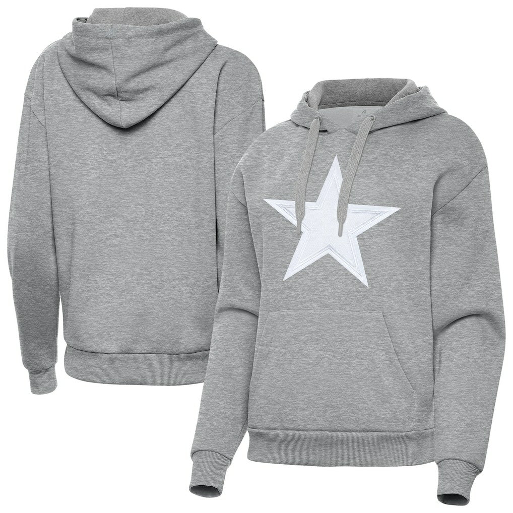 Dallas Cowboys Antigua Women's Victory Pullover Hoodie - Heather Gray sale