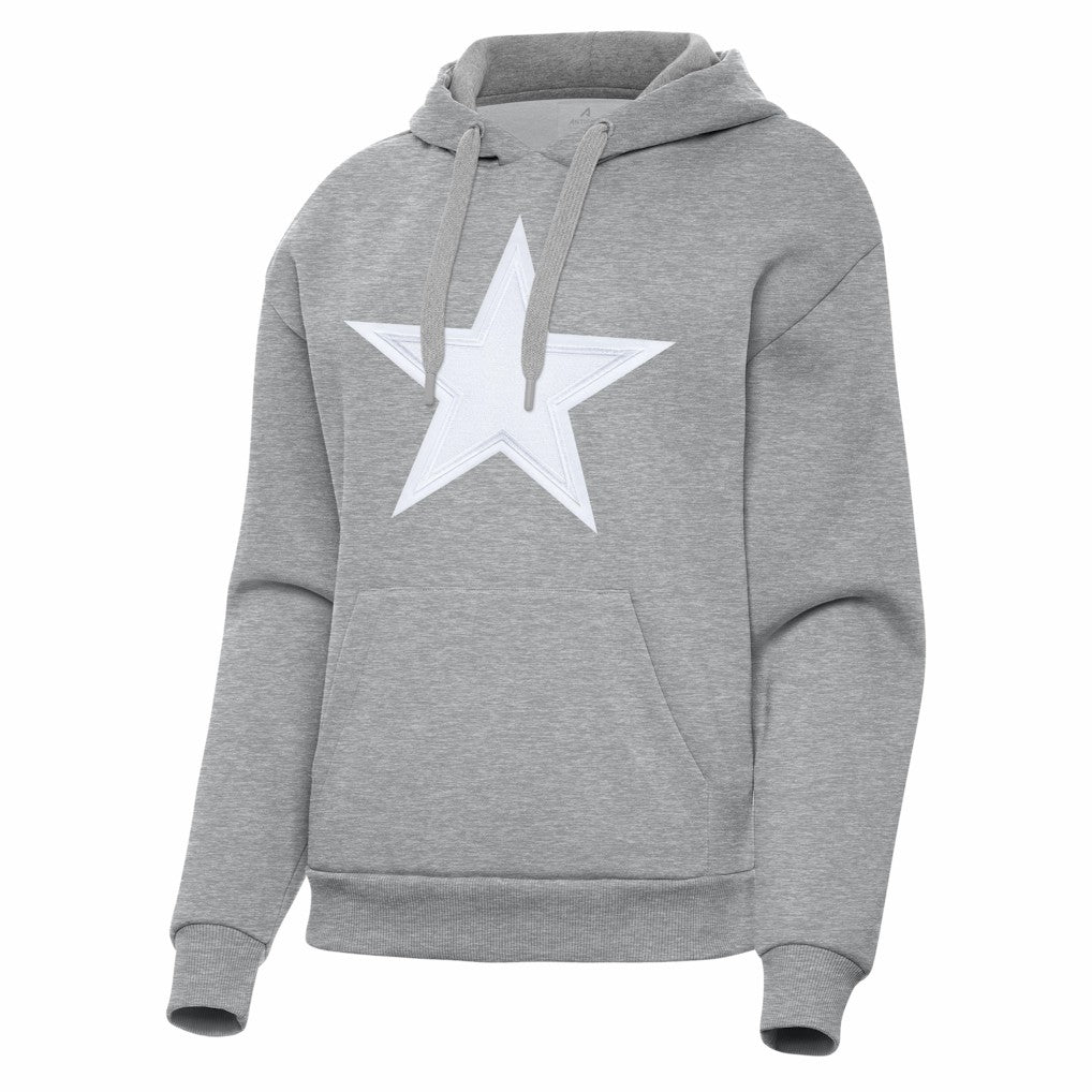 Dallas Cowboys Antigua Women's Victory Pullover Hoodie - Heather Gray sale