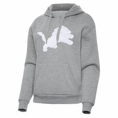 Detroit Lions Antigua Women's Victory Pullover Hoodie - Heather Gray cheap