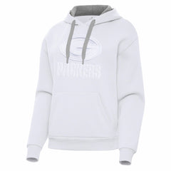 Green Bay Packers Antigua Women's Victory Pullover Hoodie - White on sale