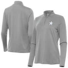 Dallas Cowboys Antigua Women's Reprocess Quarter-Zip Top - Gray cheap