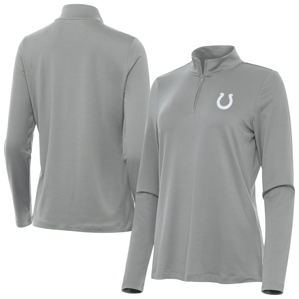 Indianapolis Colts Antigua Women's Reprocess Quarter-Zip Top - Gray cheap