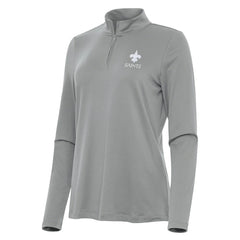New Orleans Saints Antigua Women's Reprocess Quarter-Zip Top - Gray outlet