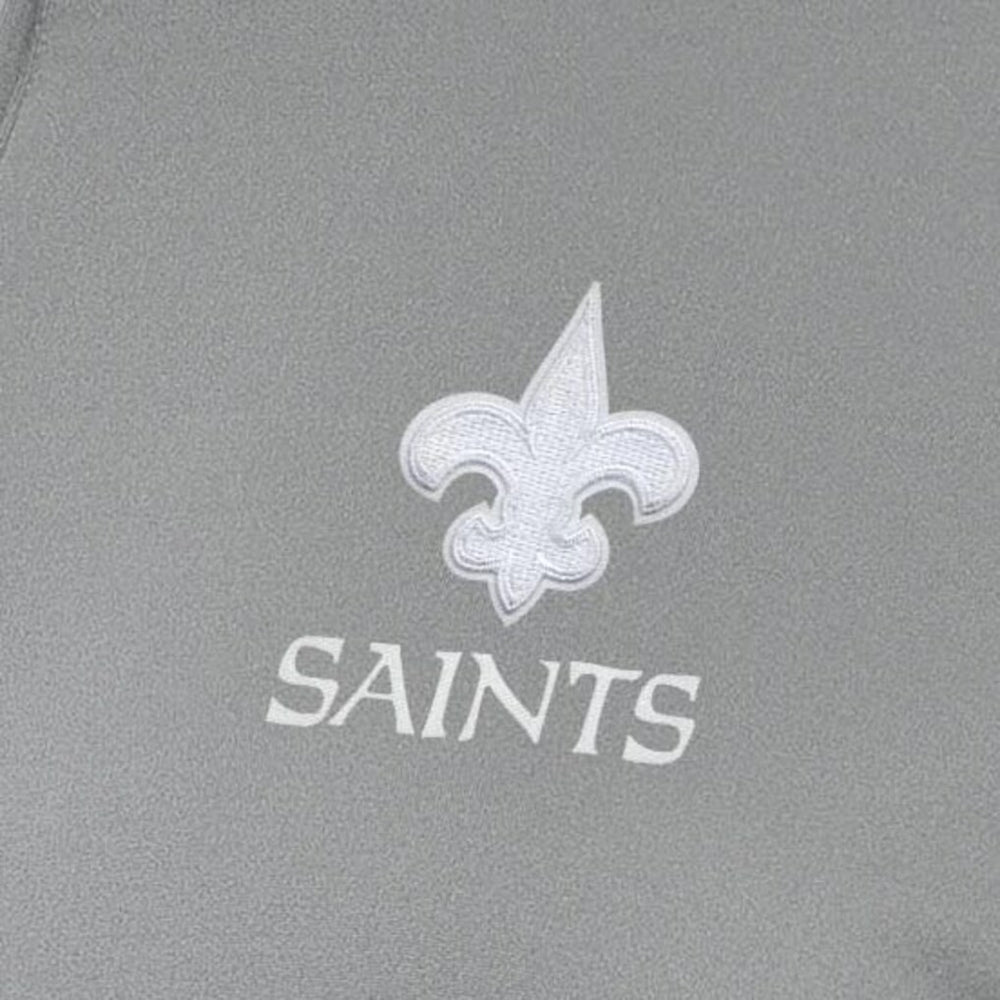 New Orleans Saints Antigua Women's Reprocess Quarter-Zip Top - Gray outlet