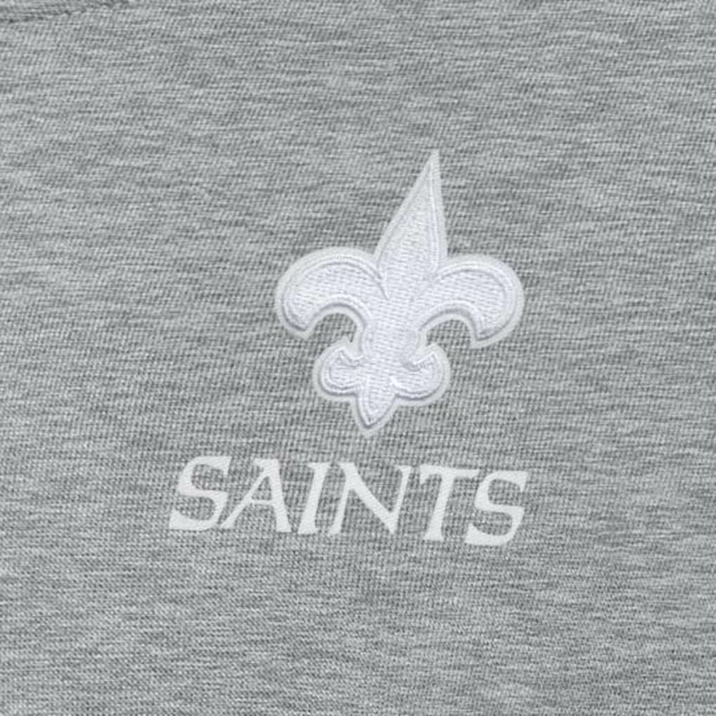 New Orleans Saints Antigua Women's Victory Crew Pullover Sweatshirt - Heather Gray cheap