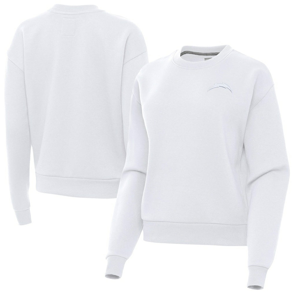 Los Angeles Chargers Antigua Women's Victory Crew Pullover Sweatshirt - White online