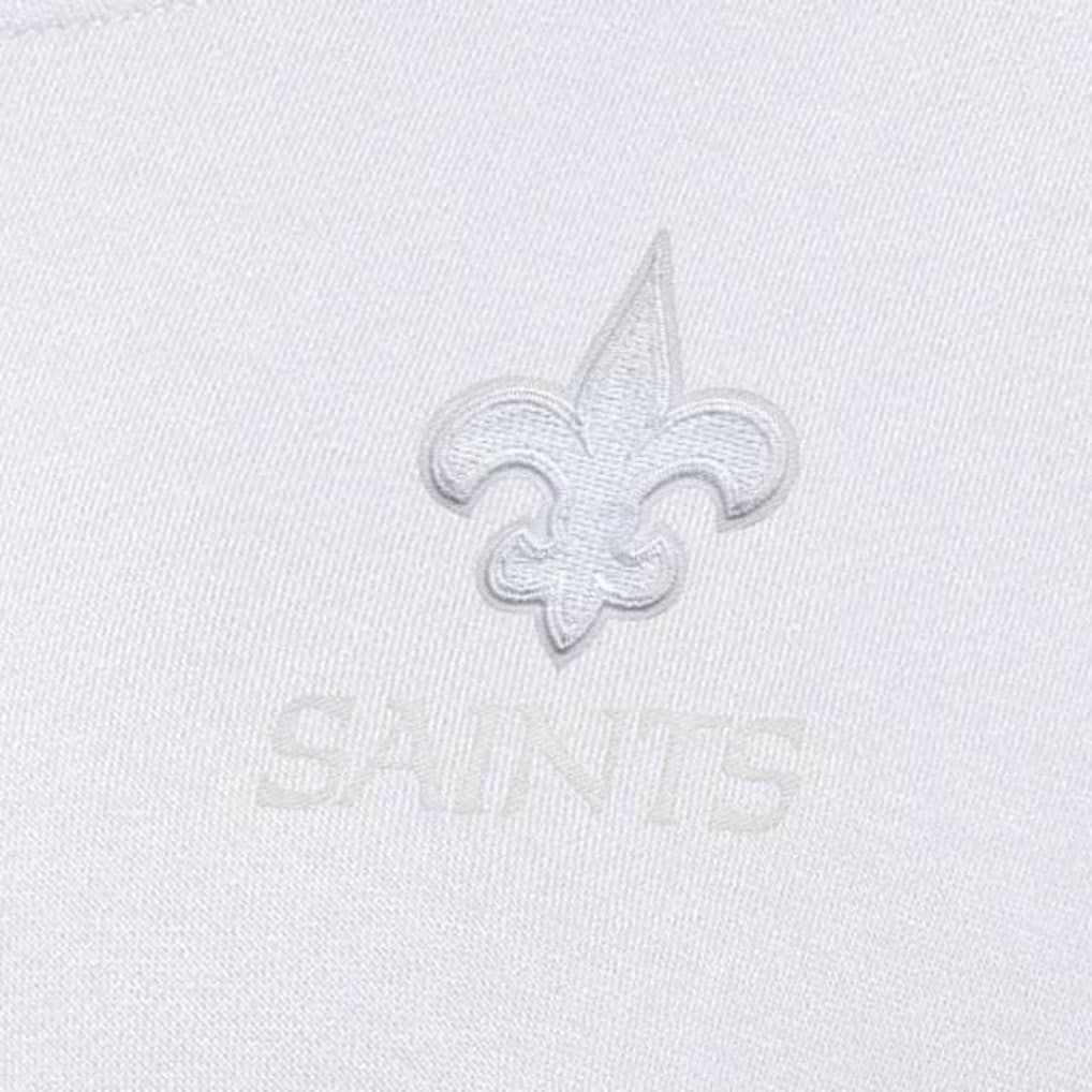 New Orleans Saints Antigua Women's Victory Crew Pullover Sweatshirt - White for sale