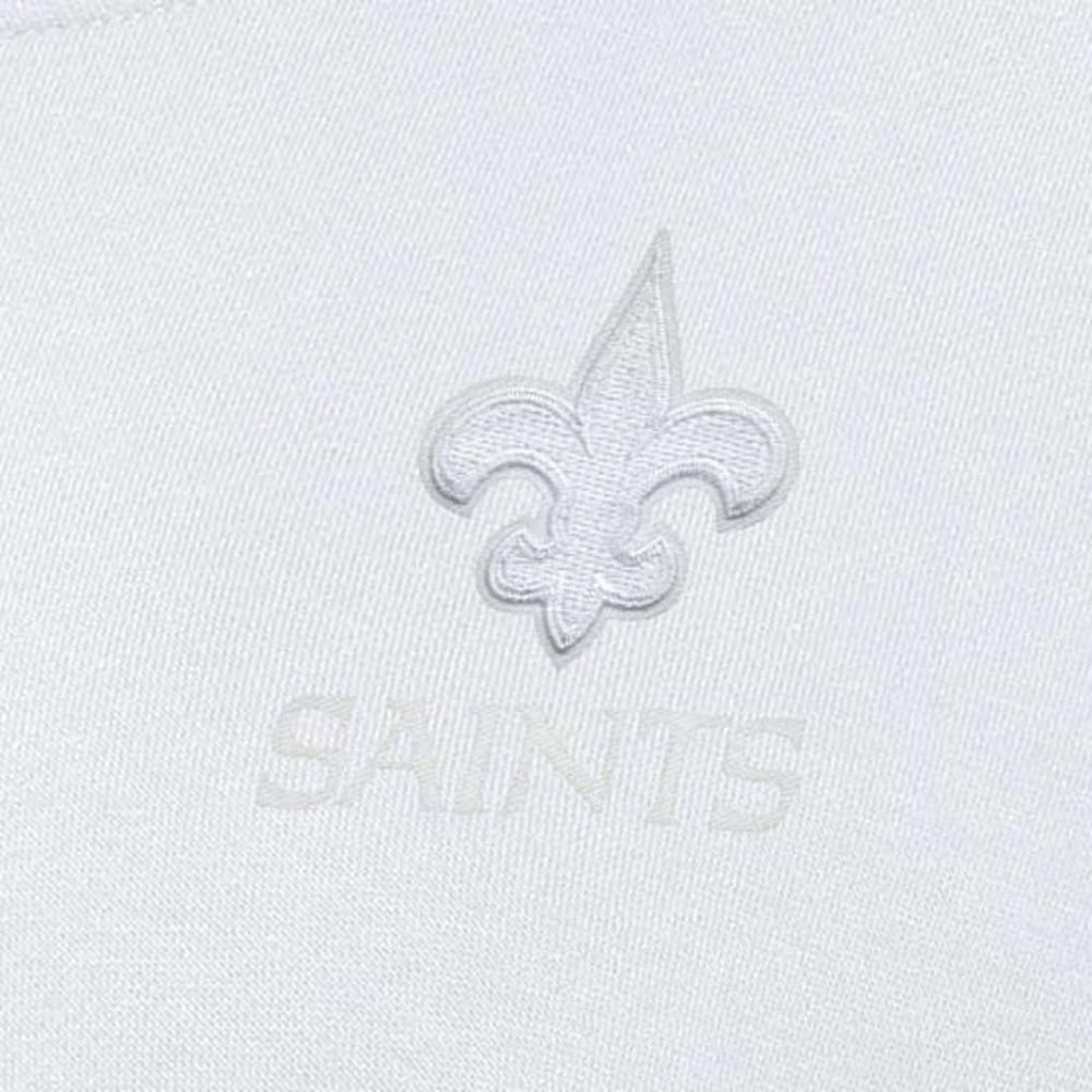 New Orleans Saints Antigua Women's Victory Crew Pullover Sweatshirt - White for sale